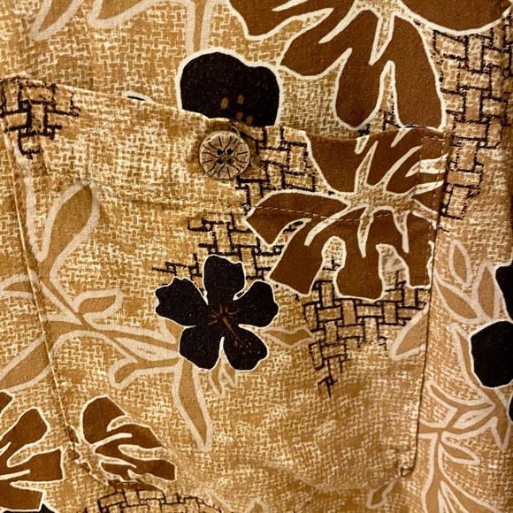 Boca Classics Men’s Hawaiian Button Down Classic Shirt, Size XL, Brown P… - Picture 4 of 9